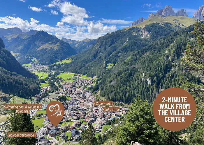 Family Ski-in Ski-out Bed and breakfast Canazei